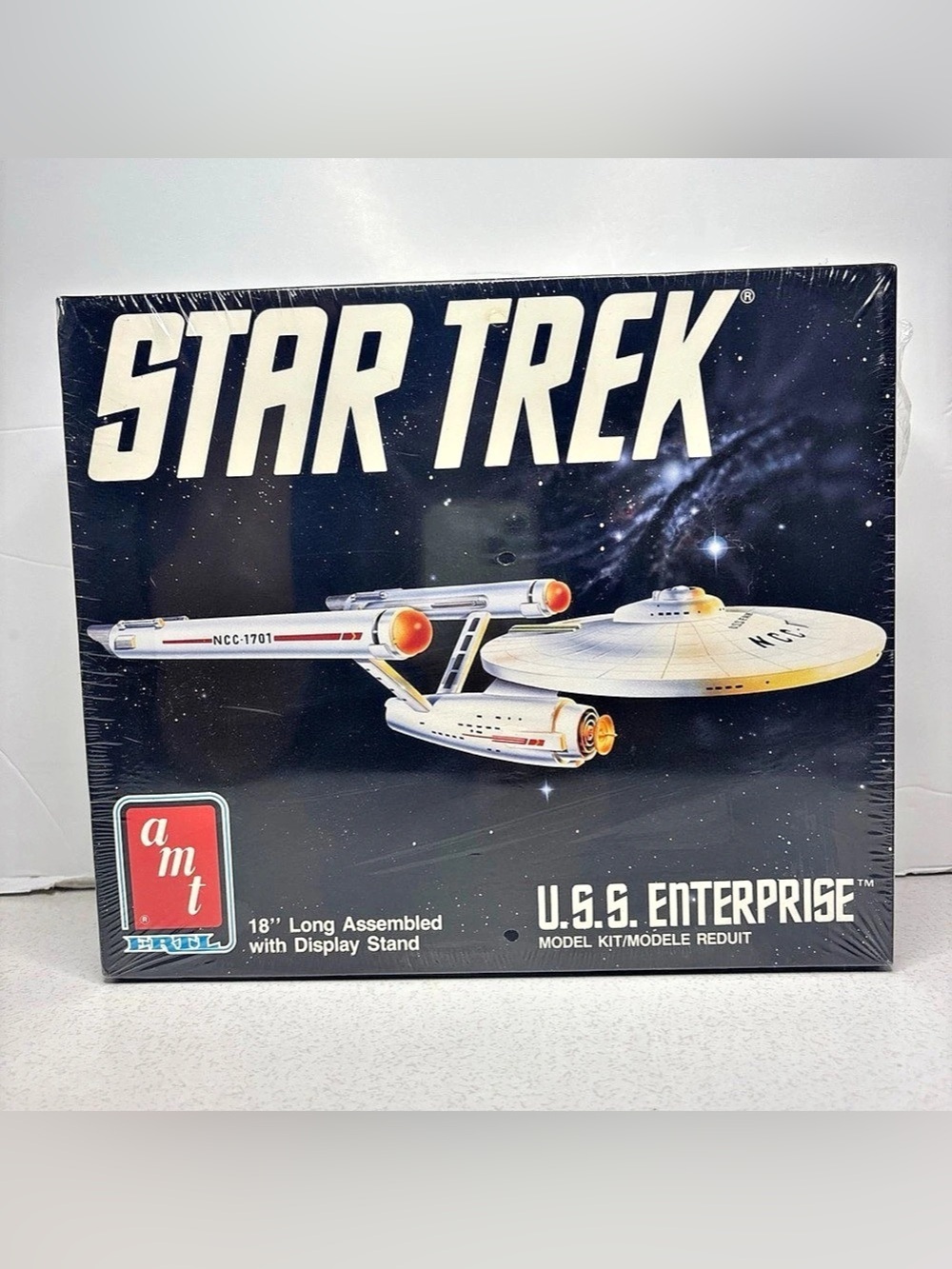 VINTAGE AMT ERTL 18” Star Trek USS Enterprise Model Kit 6676  Brand New